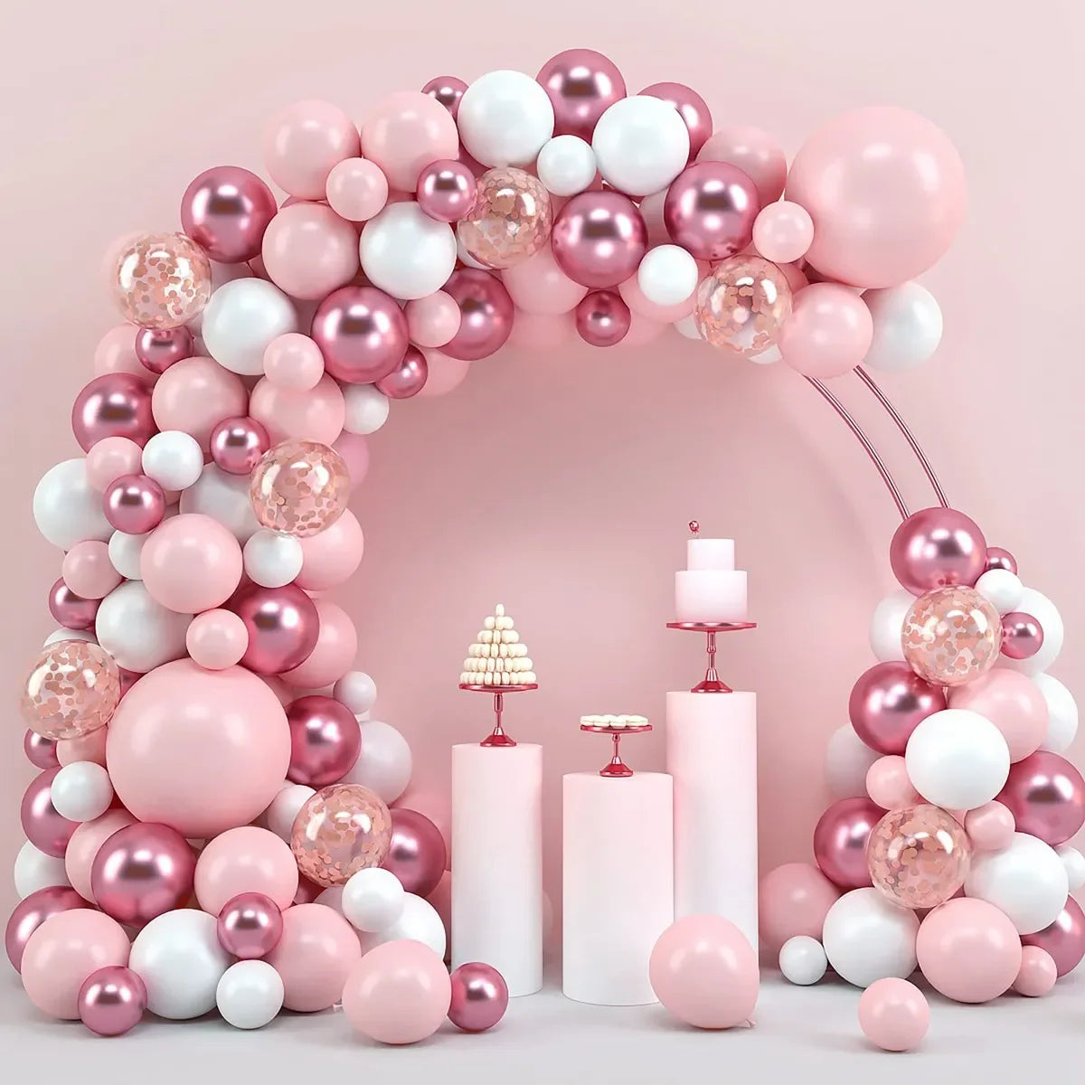 Balloon arch for a baby shower