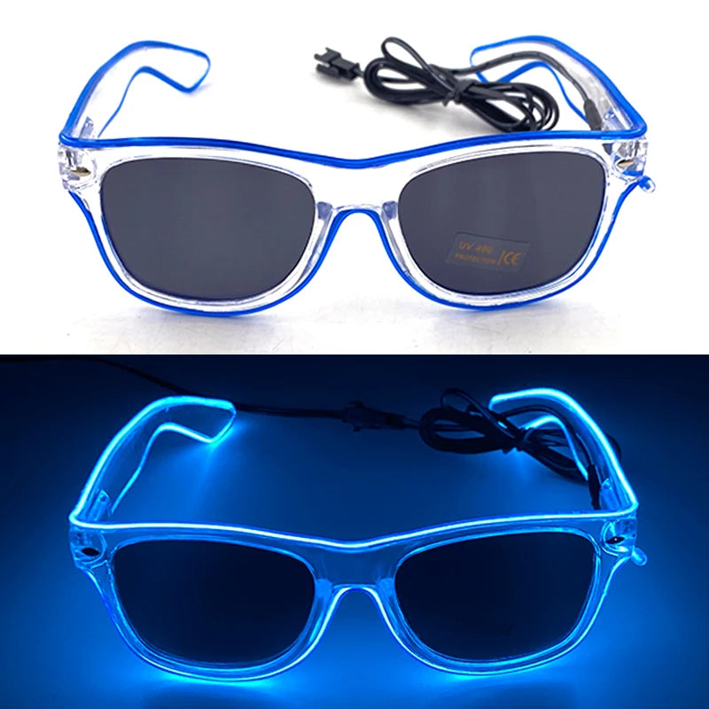 Light-Up LED Party Glasses – Neon Glow Glasses for Raves & NYE