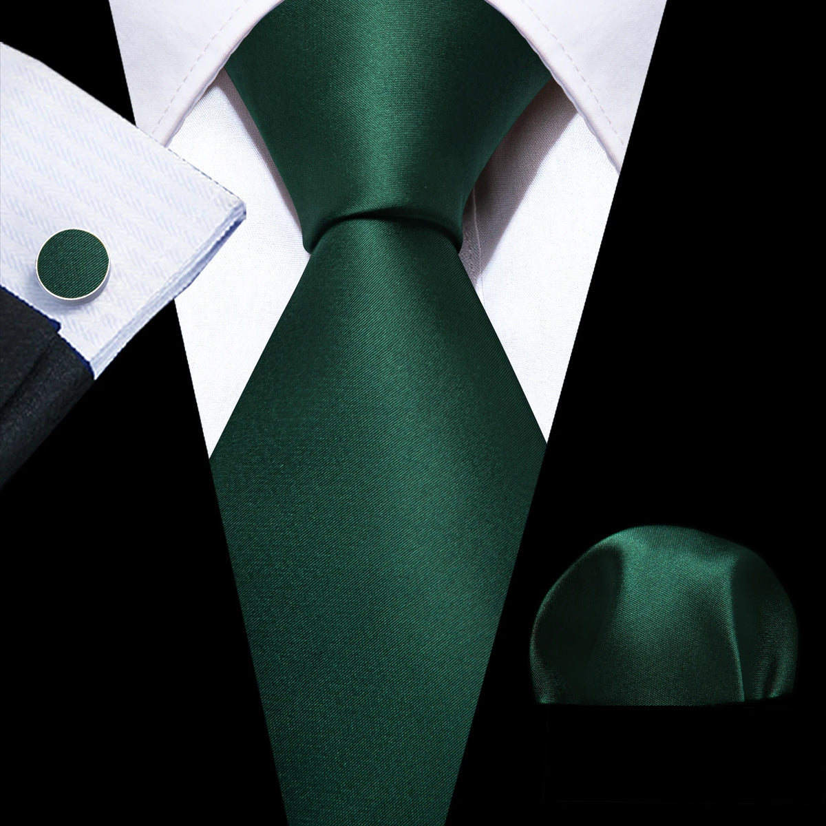 Men's Tie, Pocket Square & Cufflinks Gift Set – Jacquard