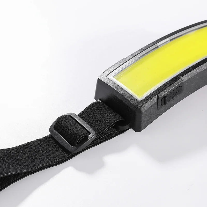 Rechargeable COB Headlamp – USB-C Head Torch for Camping & DIY