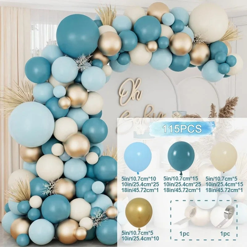 Balloon Garland Arch Kit – Pastel, Pink & Gold Party Balloon Arch for Birthdays & Baby Showers (9 Styles)