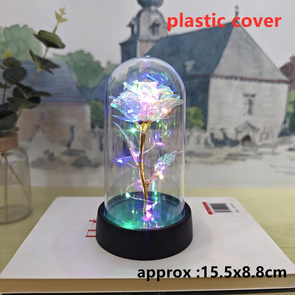 Galaxy Rose with LED Lights – Three Light-Up Forever Roses Gift