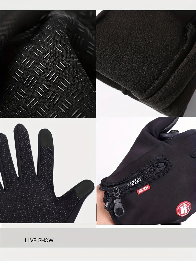 Touchscreen Winter Gloves – Windproof, Warm & Non-Slip