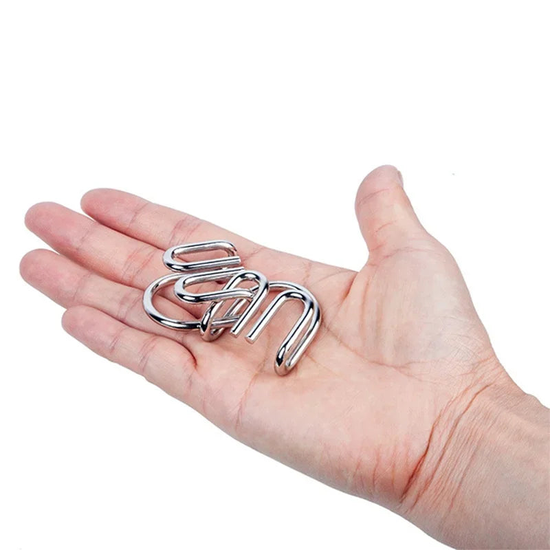 Metal Wire Puzzle Set – 8 Brain Teasers for Adults