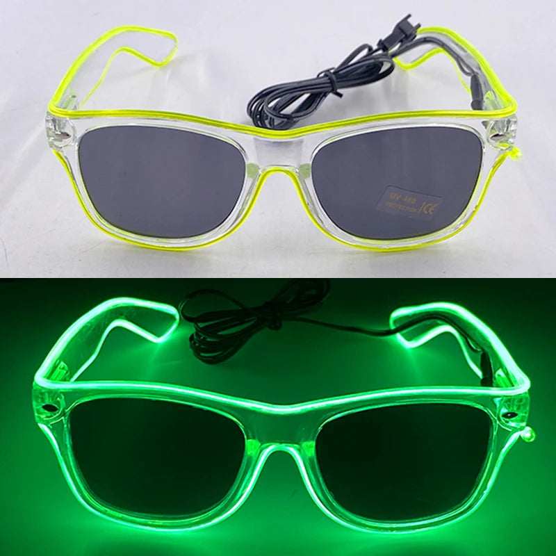 Light-Up LED Party Glasses – Neon Glow Glasses for Raves & NYE