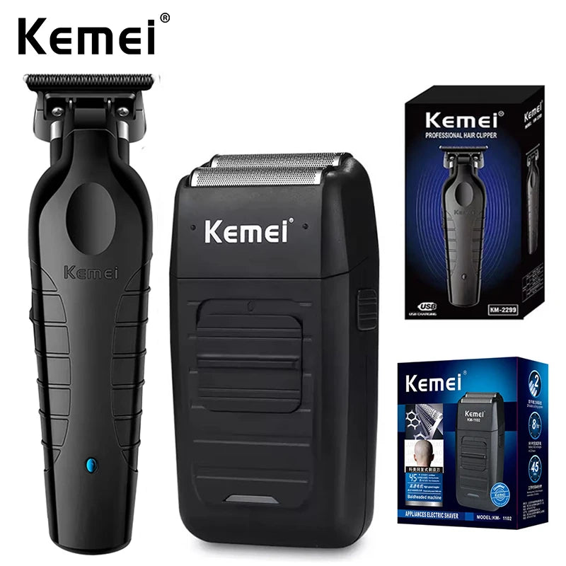 Kemei Cordless Hair Clippers – USB Rechargeable Trimmer for Men