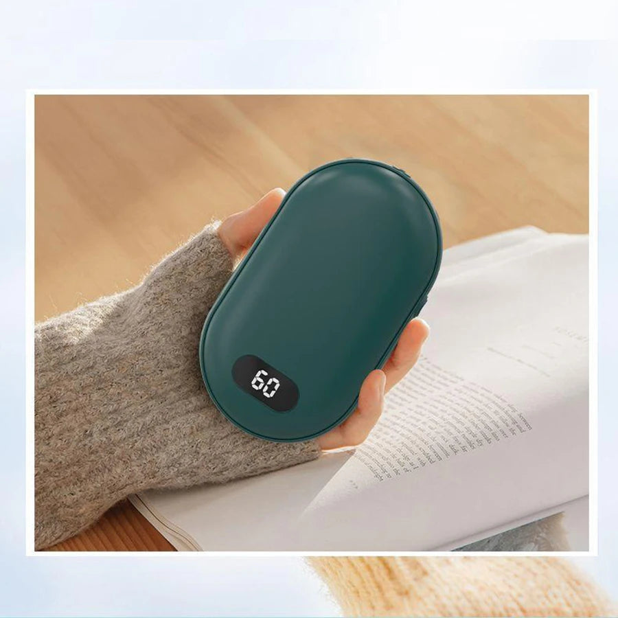 Rechargeable Hand Warmer – Double-Sided Heat, 2 Temperature Settings