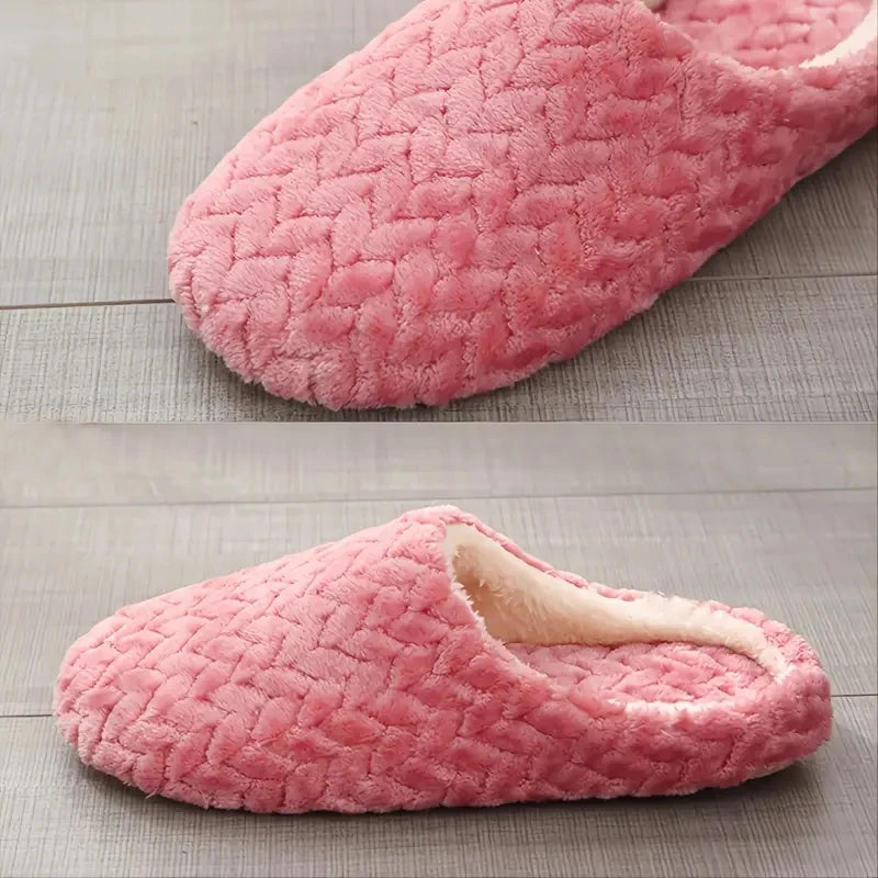 Fluffy Slider Slippers – Soft Anti-Slip Indoor Slides for Women & Men