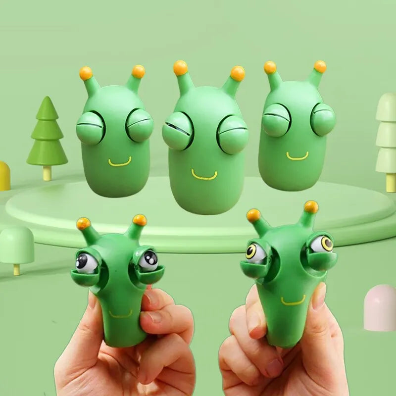Squishy Worm Fidget Toy – Novelty Stress Relief Squeeze Toy (1 or 3 Pack)