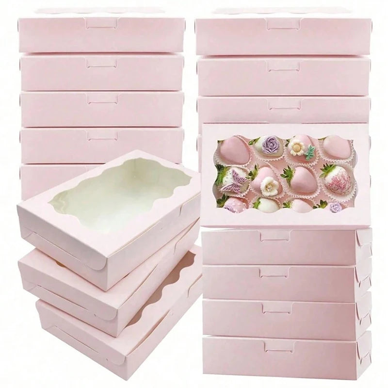Kraft window cake and treat boxes