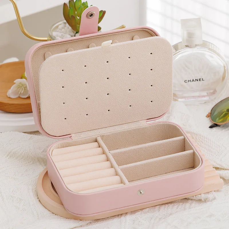 Travel Jewellery Case – Compact Faux Leather Jewellery Organiser