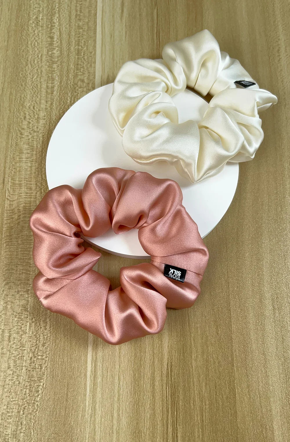 100% Mulberry Silk Scrunchie – 19 Momme Hair Tie in 19 Colours
