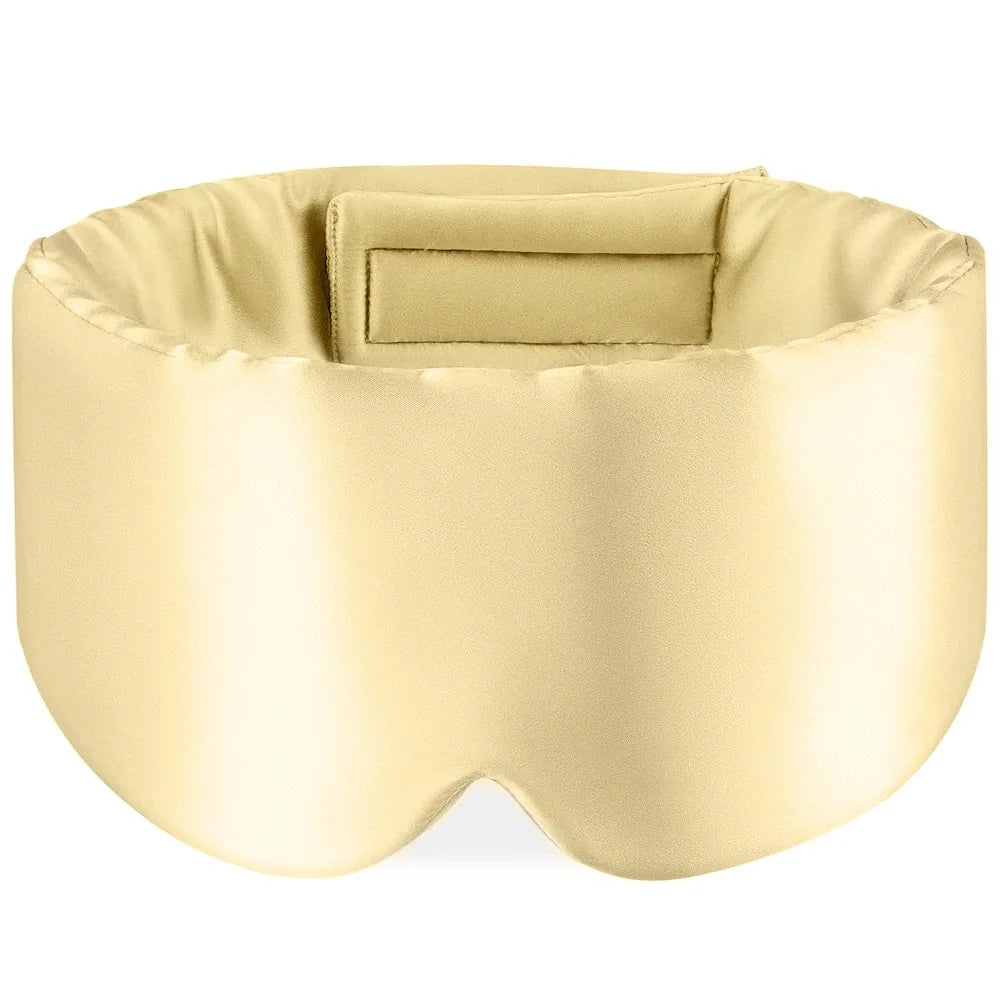 100% Mulberry Silk Sleep Mask – Soft Padded Eye Mask