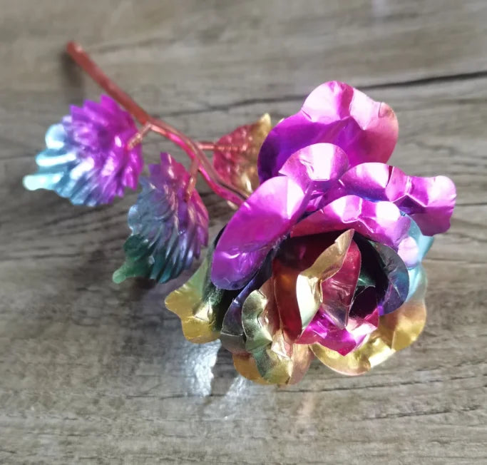 24K Gold-Plated Rose in Gift Box – Forever Rose Anniversary & Valentine's Gift