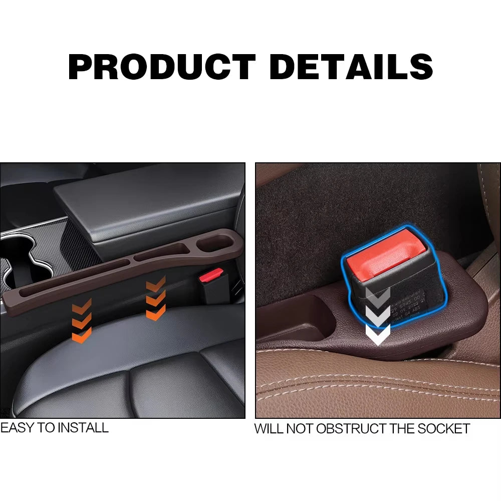 Car Seat Gap Filler – Set of 2, Stops Phones & Keys Falling