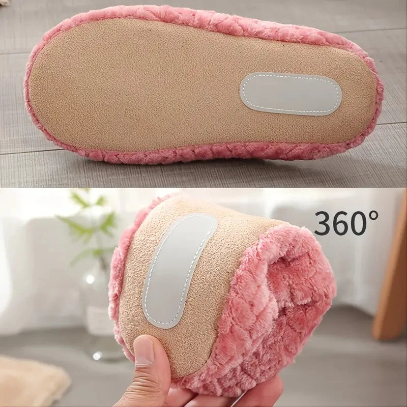 Fluffy Slider Slippers – Soft Anti-Slip Indoor Slides for Women & Men