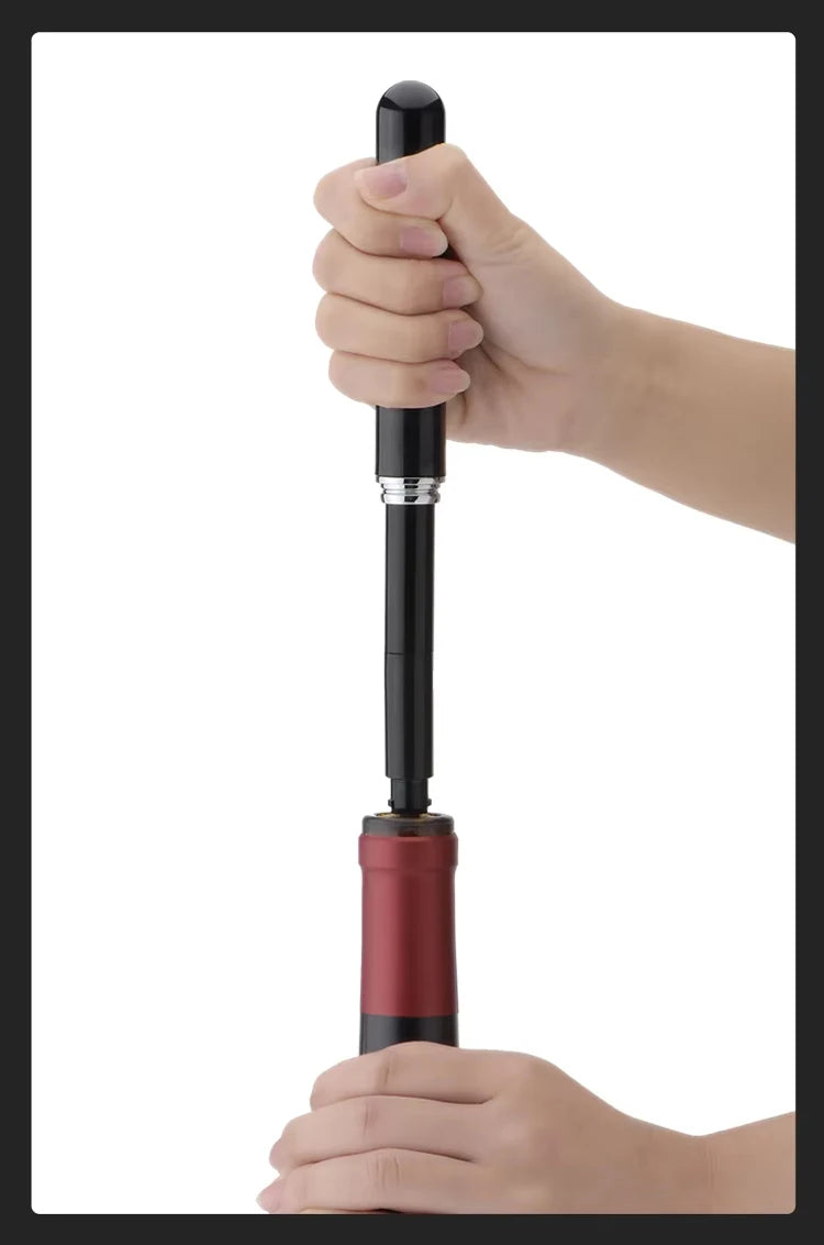 Air Pressure Wine Opener – Pump Corkscrew with Foil Cutter