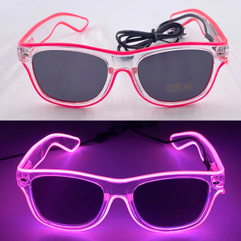 Light-Up LED Party Glasses – Neon Glow Glasses for Raves & NYE