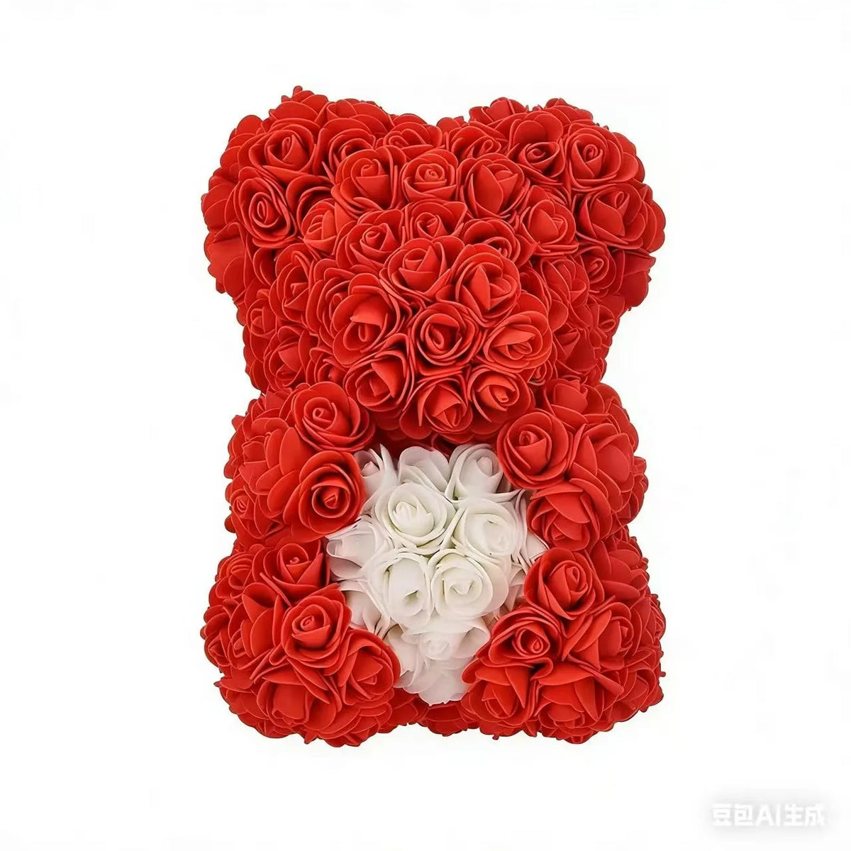 Rose Teddy Bear 25cm – Forever Rose Bear Gift for Her, With or Without Gift Box