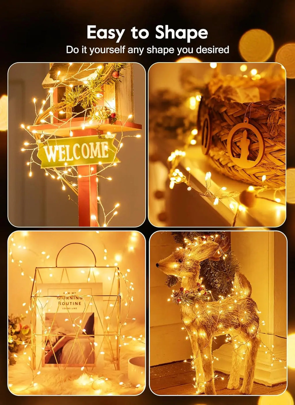 Firecracker Fairy Lights with Remote – USB Cluster LED Lights (3, 6 or 9 m)