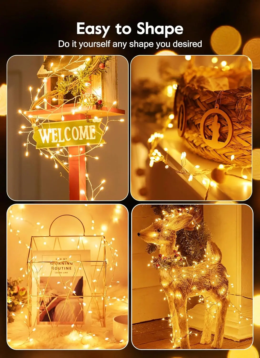 Firecracker Fairy Lights with Remote – USB Cluster LED Lights (3, 6 or 9 m)
