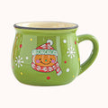 Mini Christmas Mug 150 ml – Cute Santa, Snowman & Reindeer Ceramic Cup