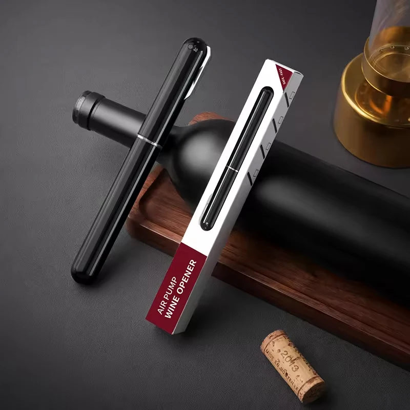 Air Pressure Wine Opener – Pump Corkscrew with Foil Cutter