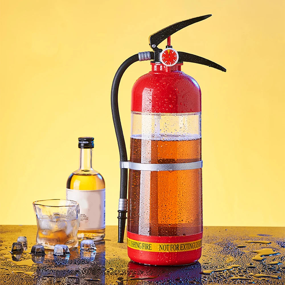 Fire Extinguisher Drink Dispenser 3L – Novelty Party Beer, Cocktail & Punch Dispenser, Fun Home Bar Gift