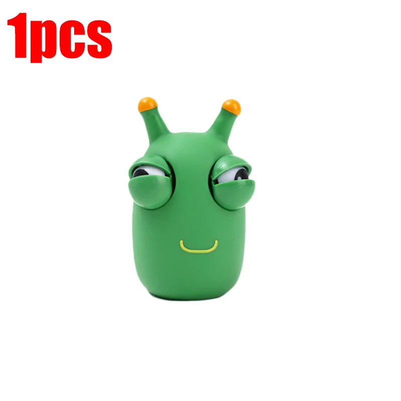 Squishy Worm Fidget Toy – Novelty Stress Relief Squeeze Toy (1 or 3 Pack)