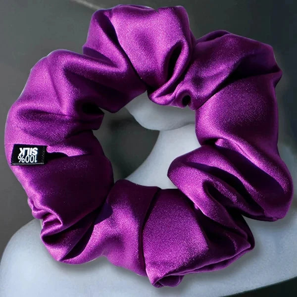 100% Mulberry Silk Scrunchie – 19 Momme Hair Tie in 19 Colours