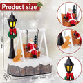 Light-Up Santa on a Swing – LED Christmas Village Figurine