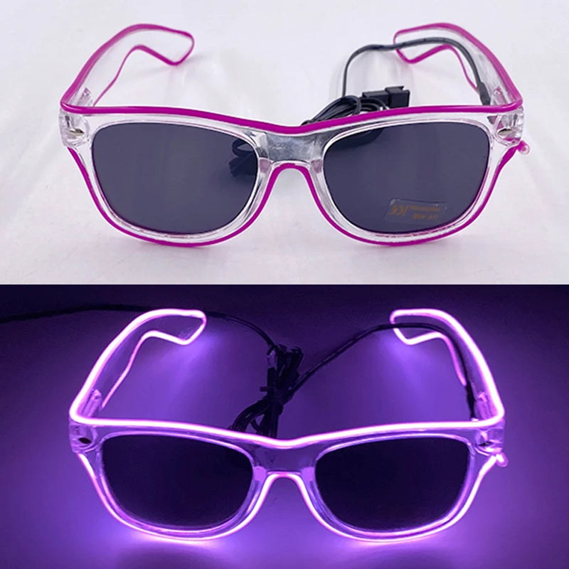 Light-Up LED Party Glasses – Neon Glow Glasses for Raves & NYE