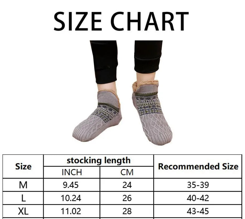 Fluffy Non-Slip Floor Socks – Warm Velvet Slipper Socks