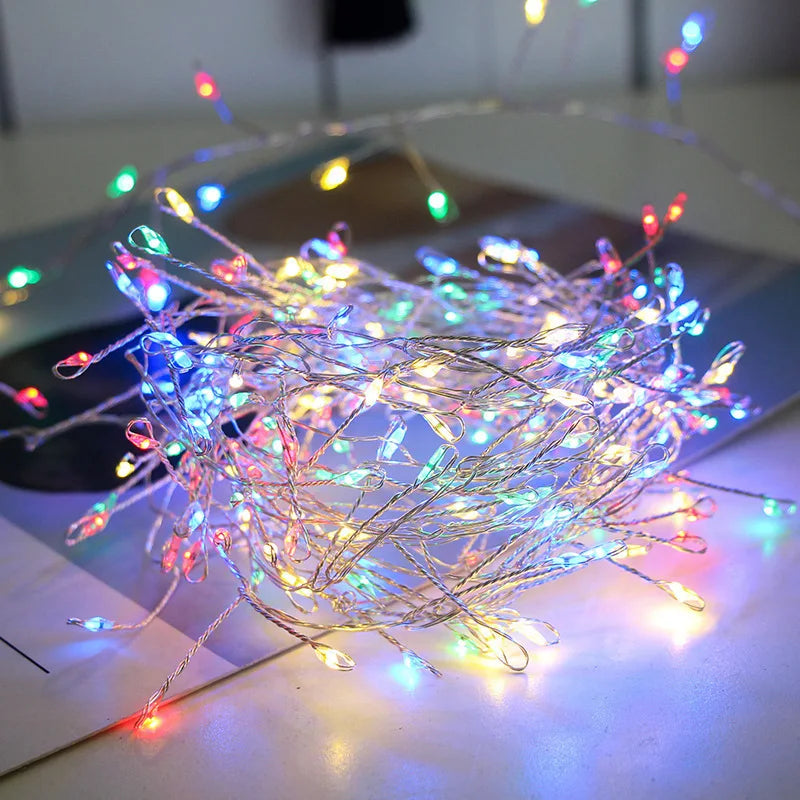 Firecracker Fairy Lights with Remote – USB Cluster LED Lights (3, 6 or 9 m)