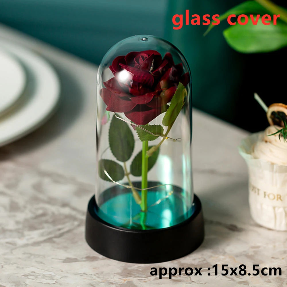 Galaxy Rose with LED Lights – Three Light-Up Forever Roses Gift
