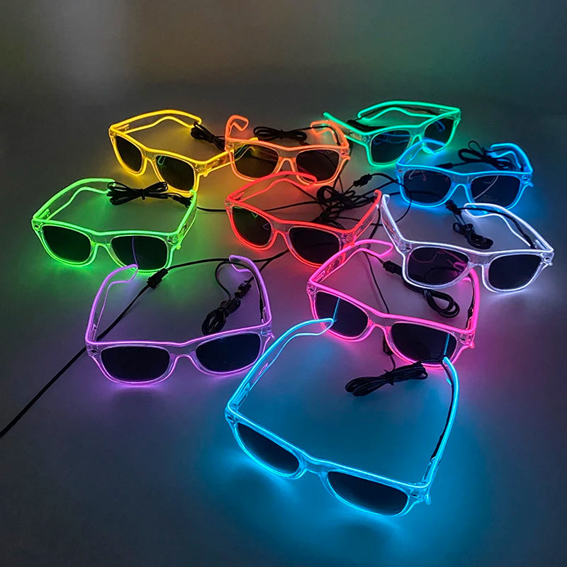 Light-Up LED Party Glasses – Neon Glow Glasses for Raves & NYE