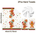 Christmas Tea Towels – Set of 2 Gingerbread Kitchen Towels