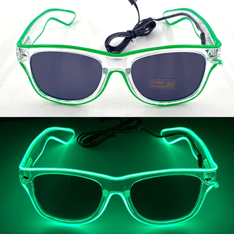 Light-Up LED Party Glasses – Neon Glow Glasses for Raves & NYE