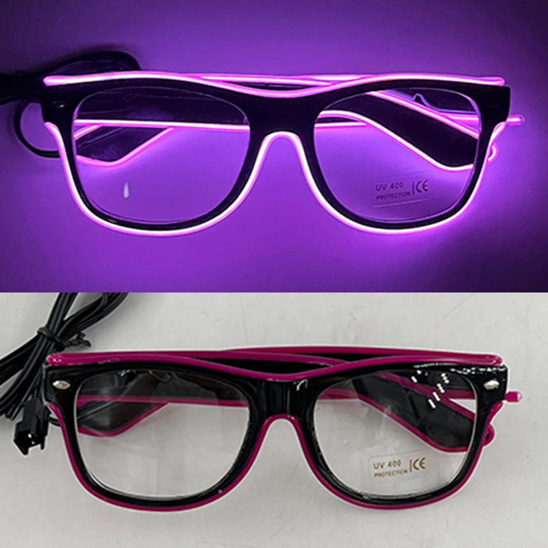 Light-Up LED Party Glasses – Neon Glow Glasses for Raves & NYE
