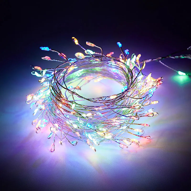 Firecracker Fairy Lights with Remote – USB Cluster LED Lights (3, 6 or 9 m)