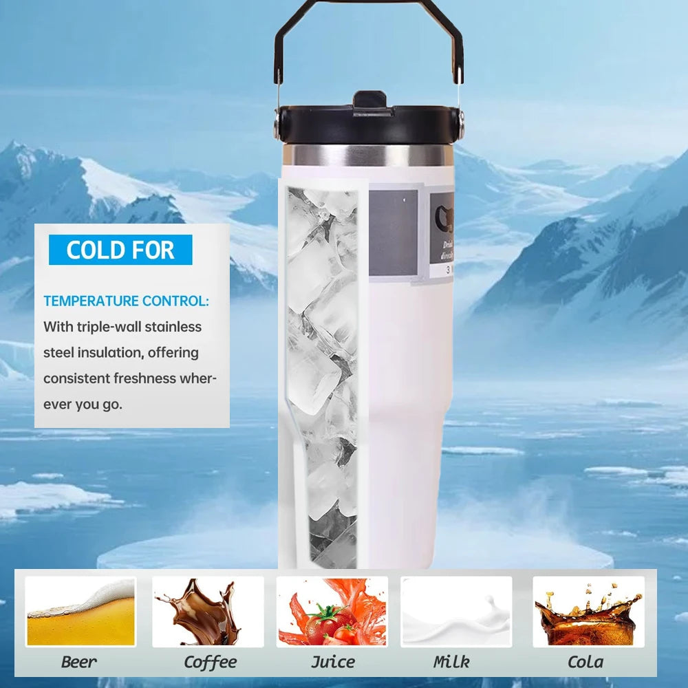 30oz Insulated Tumbler – Stainless Steel, Keeps Drinks Hot or Iced