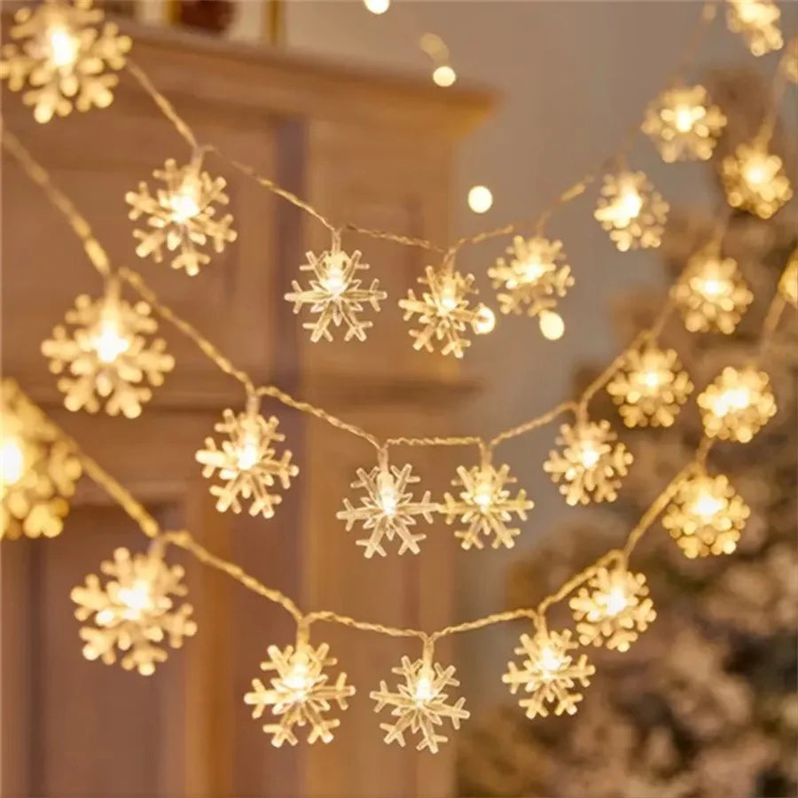 Snowflake fairy lights