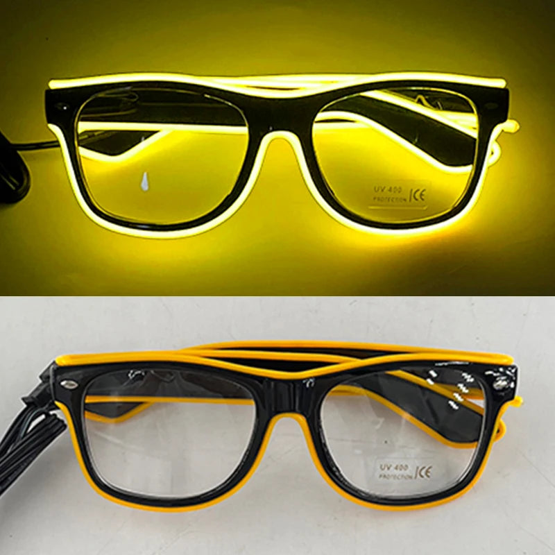 Light-Up LED Party Glasses – Neon Glow Glasses for Raves & NYE