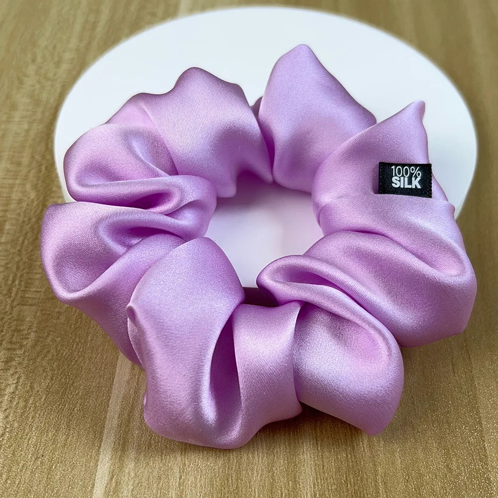 100% Mulberry Silk Scrunchie – 19 Momme Hair Tie in 19 Colours