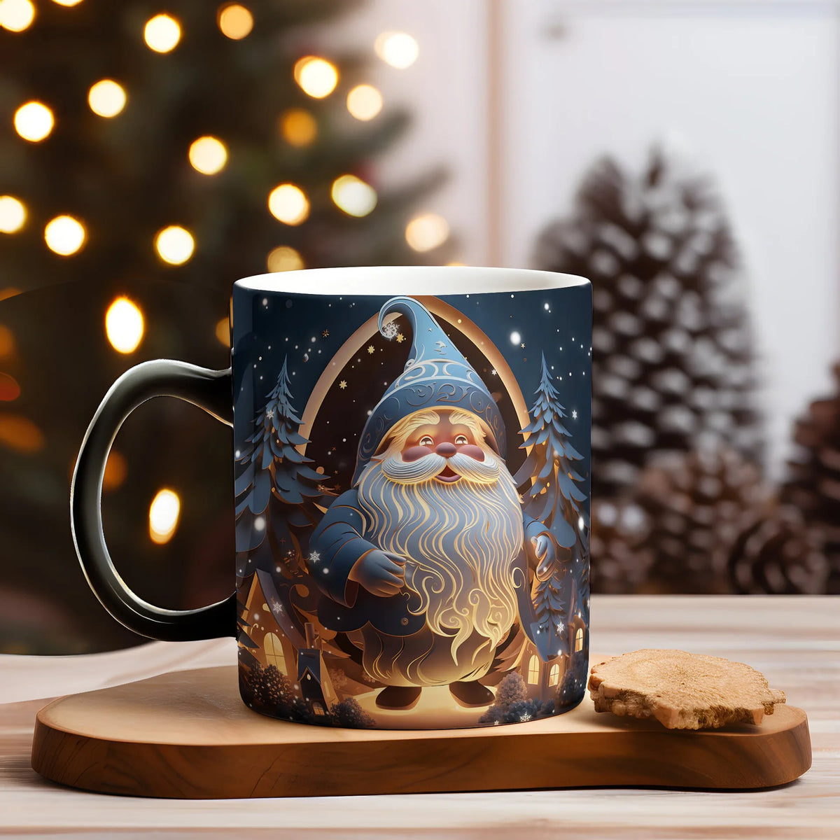 Colour-Changing Christmas Mug – Heat-Activated Santa, Snowman & Reindeer Magic Mug