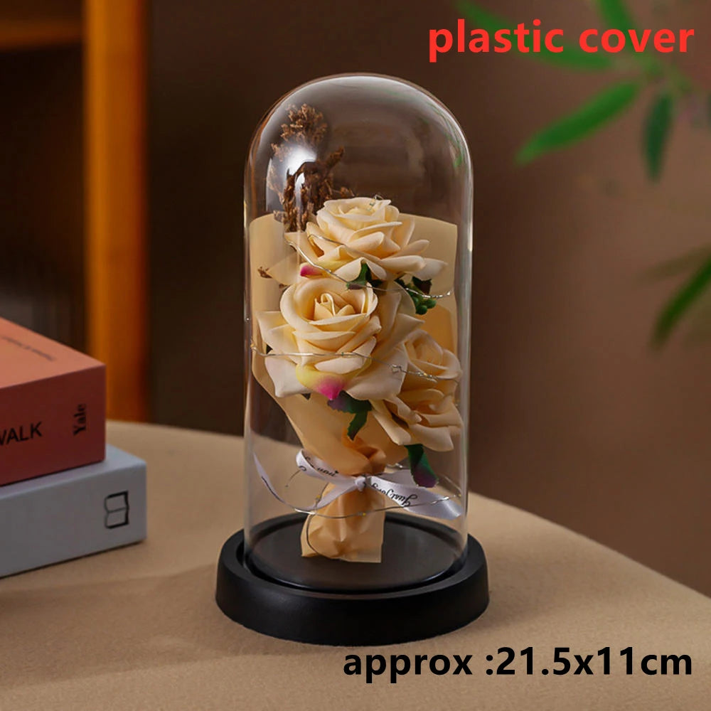 Galaxy Rose with LED Lights – Three Light-Up Forever Roses Gift