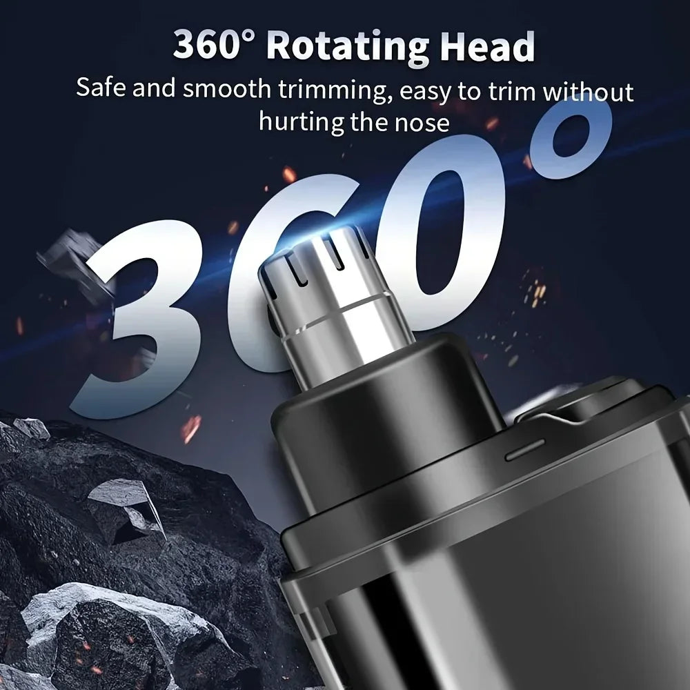 Rechargeable Nose & Ear Hair Trimmer – USB-C, Compact