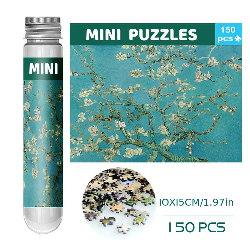 Test Tube Jigsaw Puzzle – 150 Piece Famous Painting Mini Puzzle