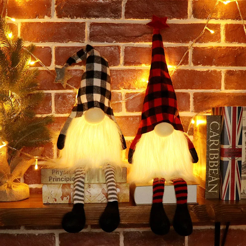 Light-Up Christmas Gnome – LED Faceless Elf Gnome Decoration (6 Styles)