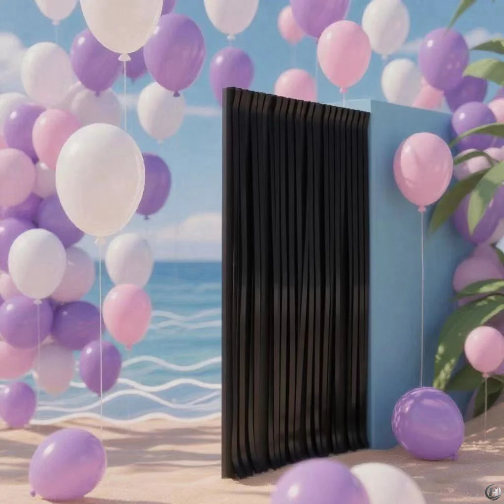Metallic Foil Fringe Curtain – 1 x 2 m Tinsel Party Backdrop